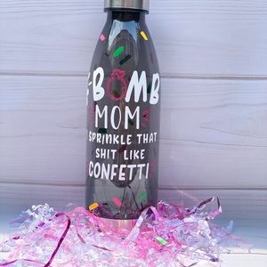 Personalized water bottle. Fbomb mom